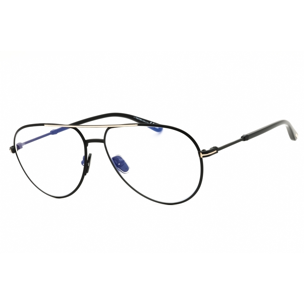 Tom Ford FT5829 Eyeglasses Black Metal Aviator